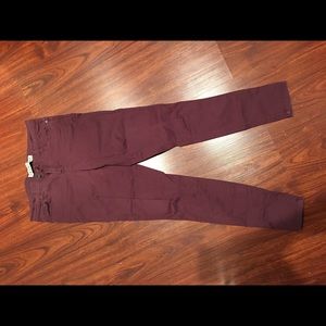 Maroon Skinny Jeans